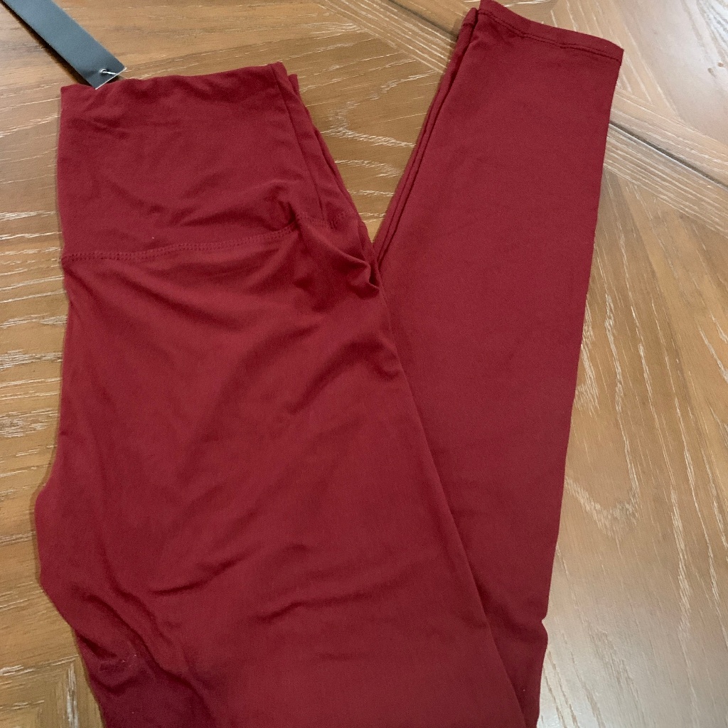 Solid Maroon Leggings